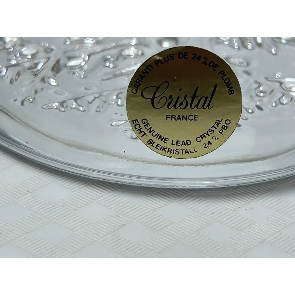 LEAD CRYSTAL Echt Bleikristall 24% PBO Snowflake‎ Bubble Dome Paperweight